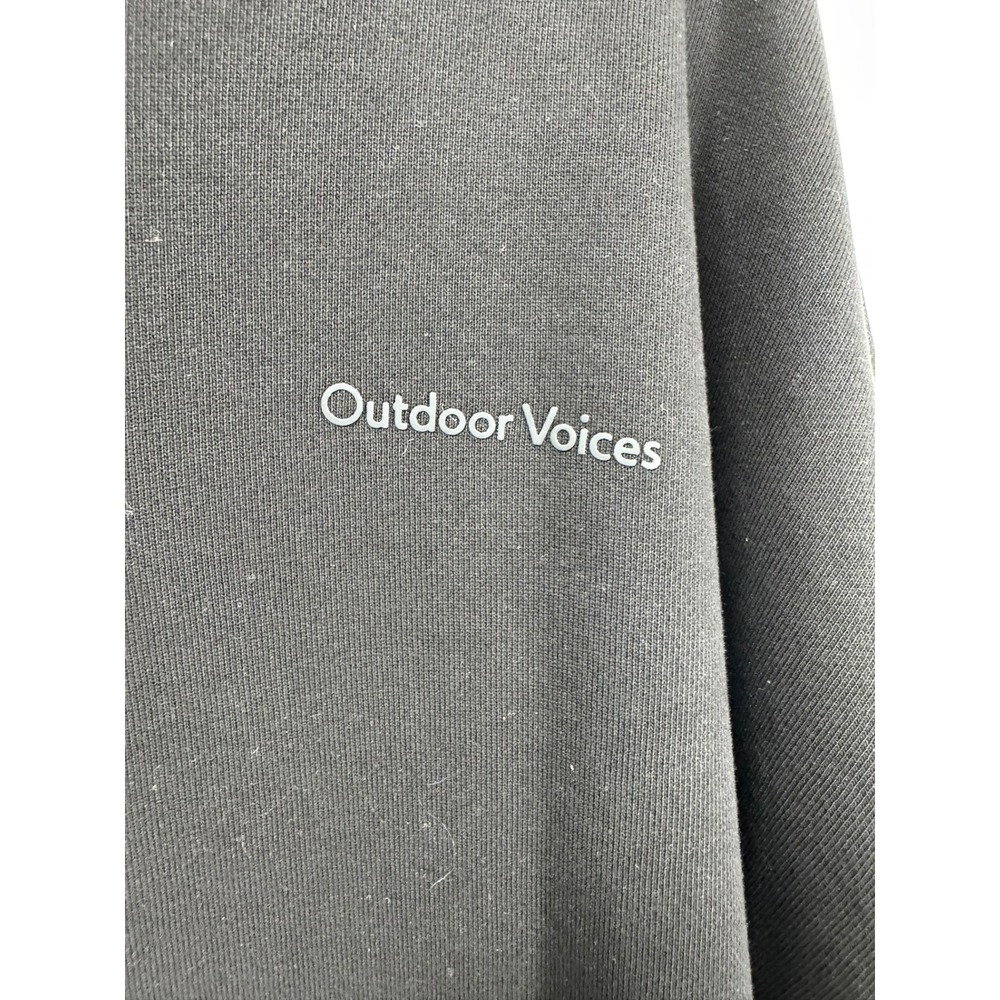 Outdoor Voices Men's Medium Black Hoodie Cotton Sweatshirt Activewear‎ Casual - Picture 4 of 8